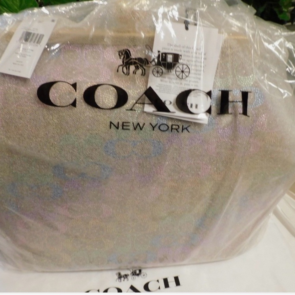 Coach Rainbow Crystal Kisslock 30 Bag